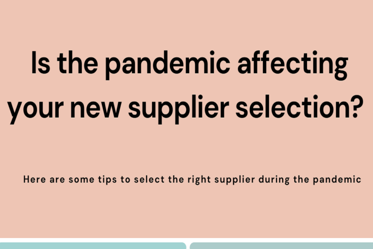 pandemic affecting new supplier
